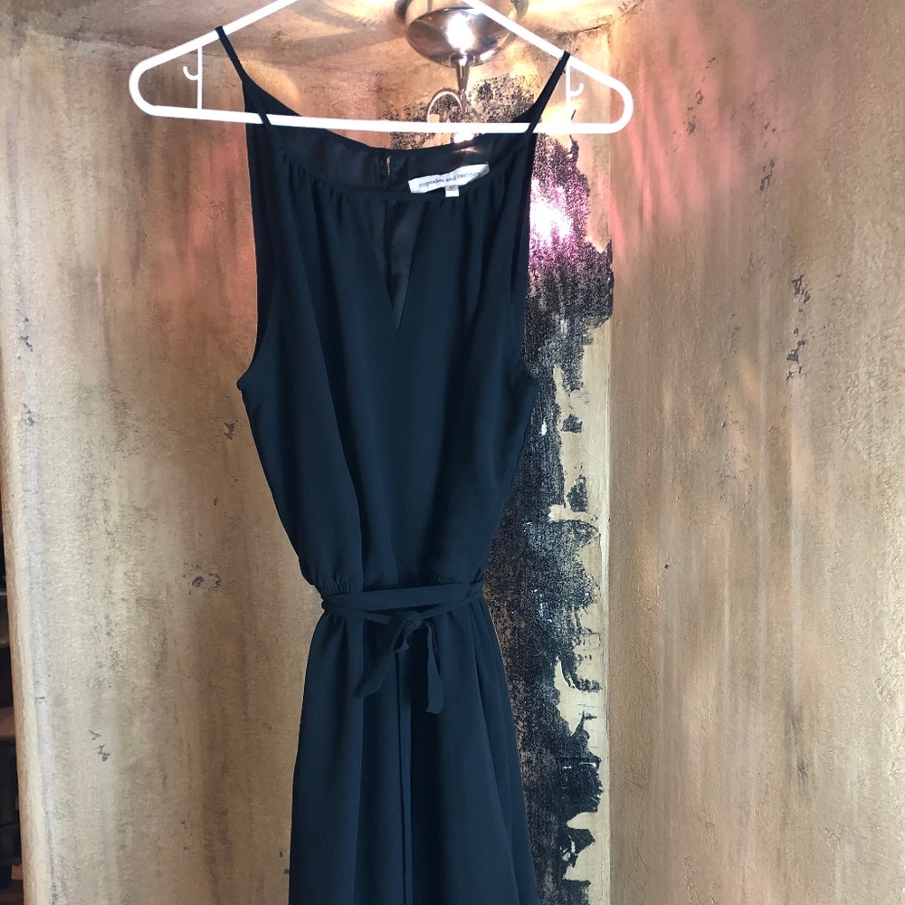 Feminine little black dress